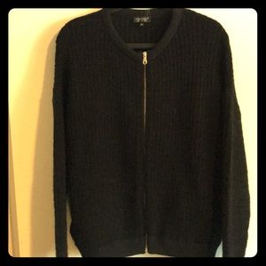 Topshop Black Varsity Cardigan